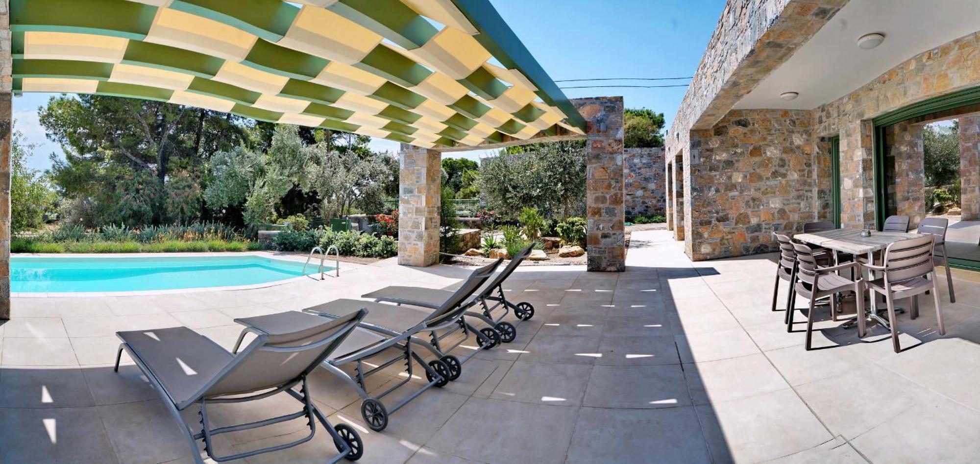 Ouzo Stone House 1 With Private Pool Villa Plomari Bagian luar foto