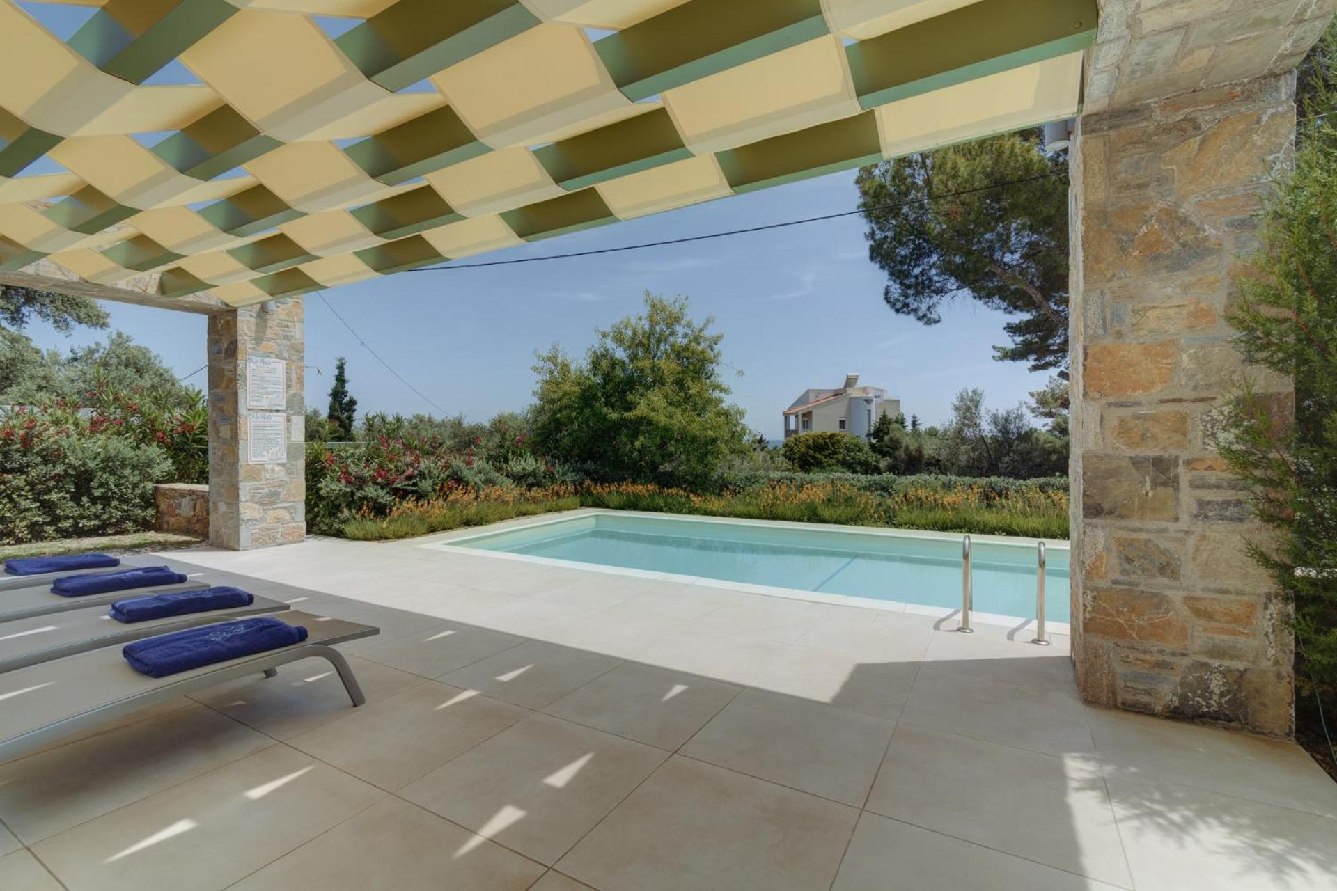 Ouzo Stone House 1 With Private Pool Villa Plomari Bagian luar foto