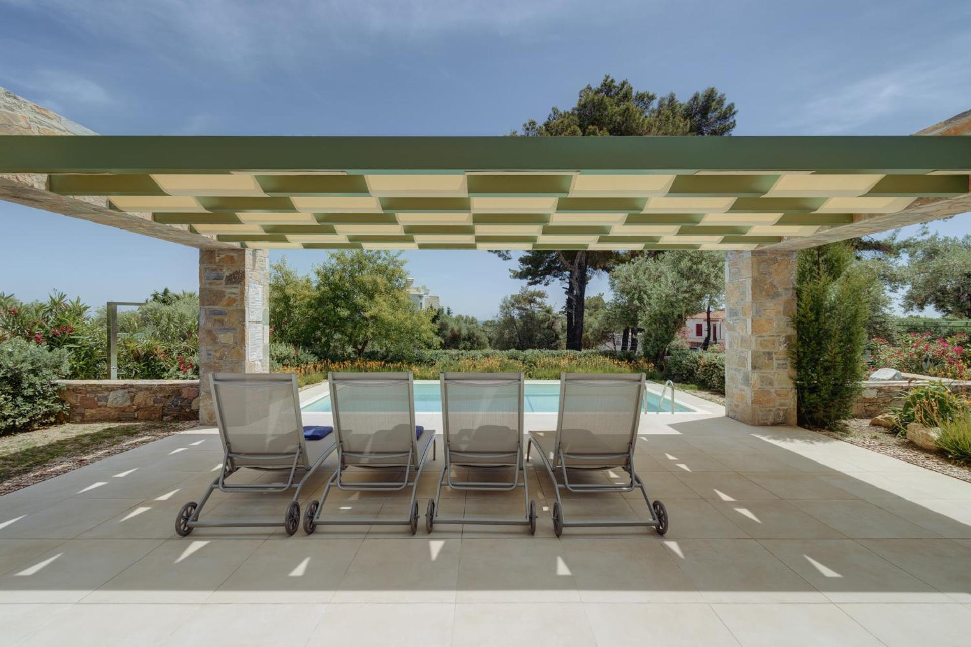 Ouzo Stone House 1 With Private Pool Villa Plomari Bagian luar foto
