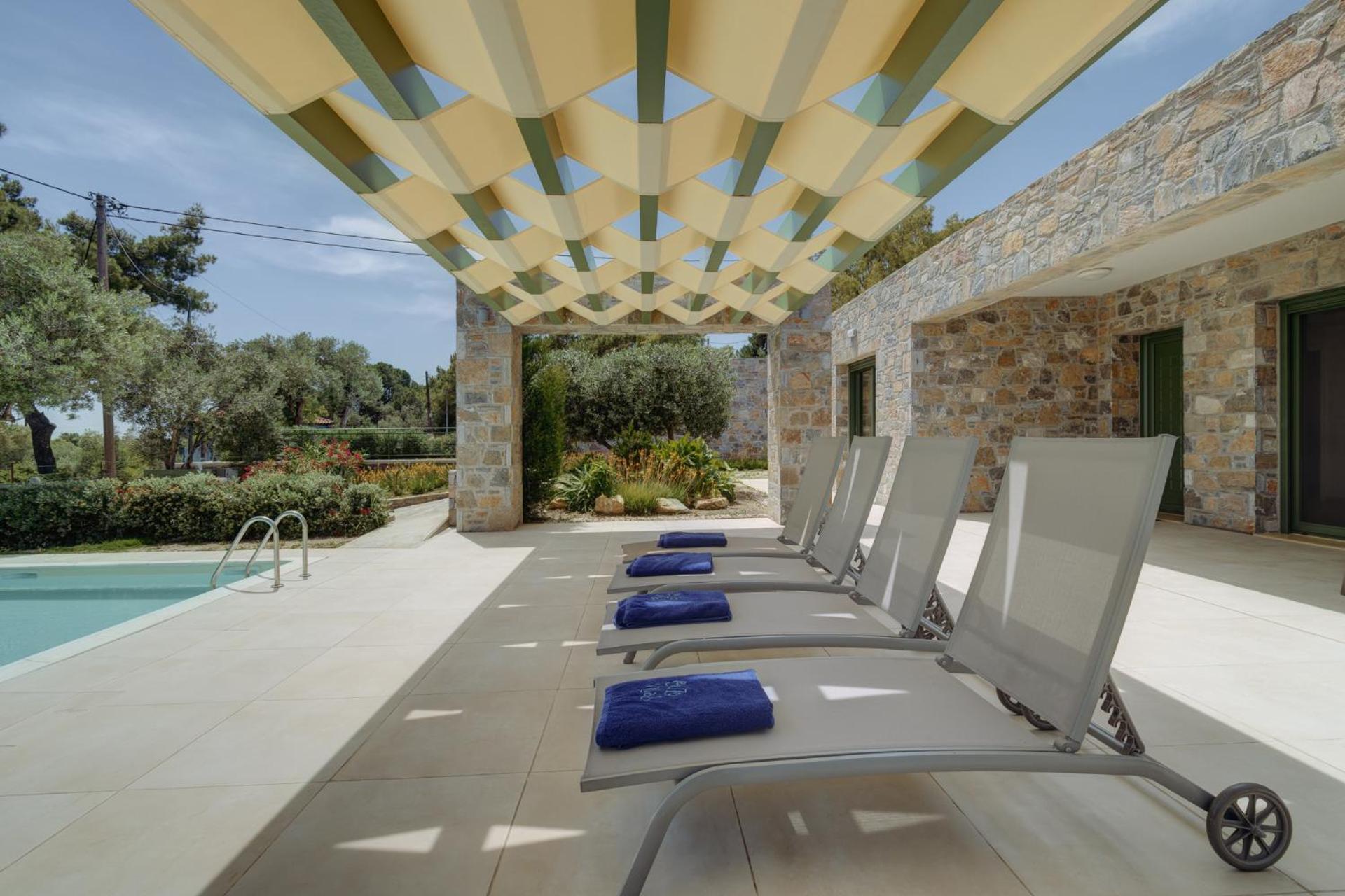 Ouzo Stone House 1 With Private Pool Villa Plomari Bagian luar foto