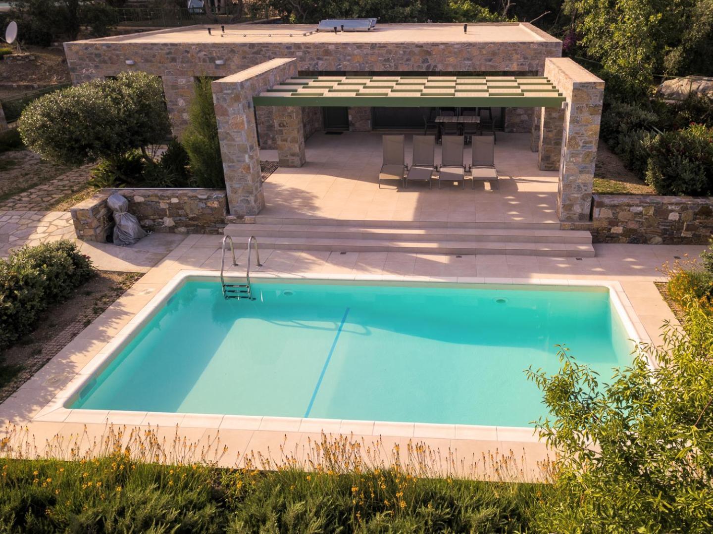 Ouzo Stone House 1 With Private Pool Villa Plomari Bagian luar foto